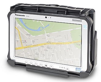 Gamber-Johnson Vehicle Dock for Toughpad FZ-G1 Image of a Gamber-Johnson Vehicle Dock for Toughpad FZ-G1 PCPE-GJG1V01